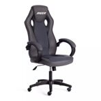 Кресло RACER GT new кож/зам/ткань, металлик/серый, 36/12
